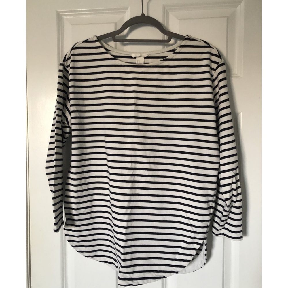 Striped Boatneck Pullover